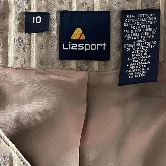 Vintage 1990s Liz Sport Lavender Floral V Neck Vest Sportcoat Tank Blouse Sz M - Picture 3 of 8